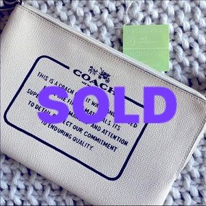 NWT Coach Wristlet